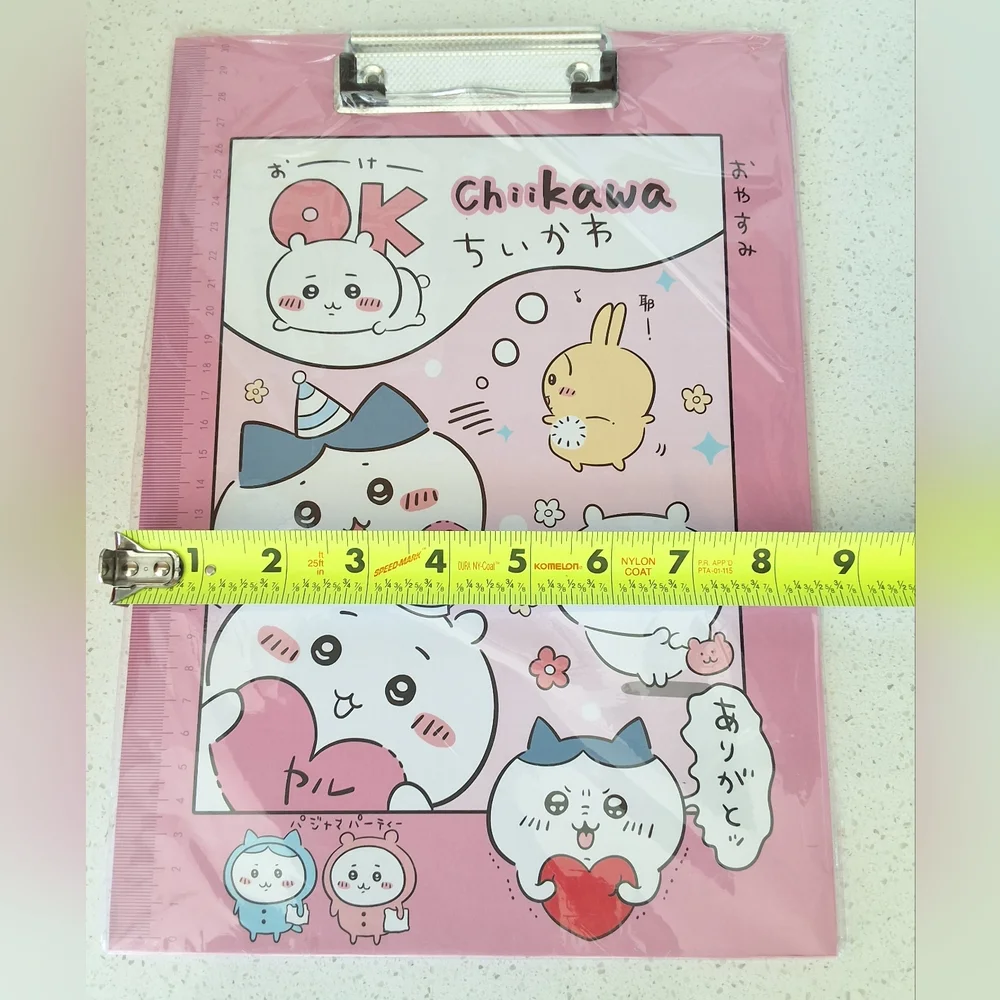 Chiikawa Pink Clipboard – Cute Kawaii Japanese Stationery | A4 Size, NEW